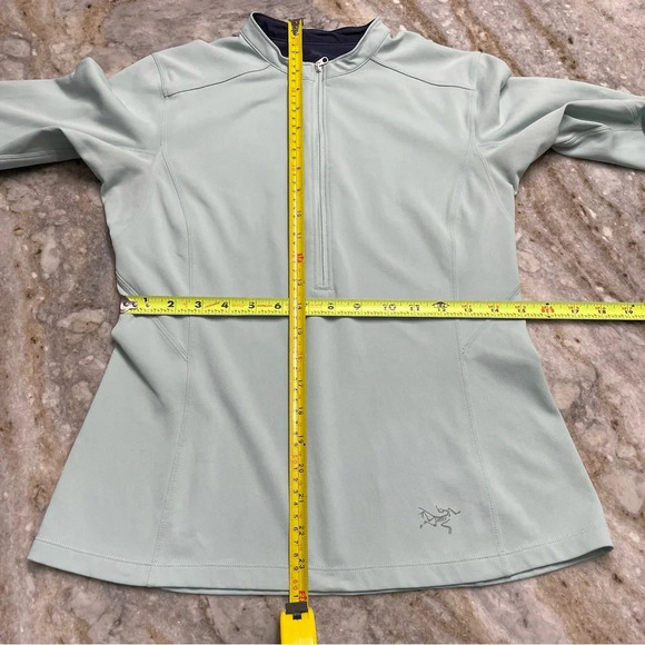 Arc'teryx Rho Lightweight Zip-Neck Base Layer Top - Women's Medium Pastel Blue - Picture 8 of 12